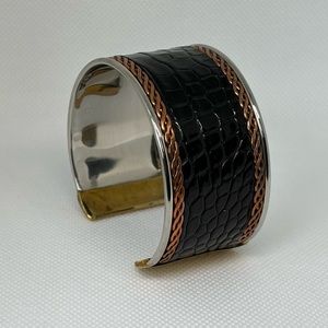 Genuine exotic skin cuffs. Made in the US